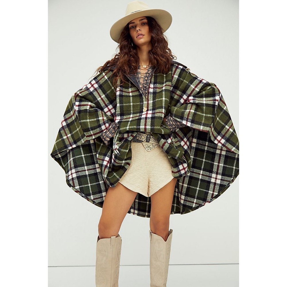 Free People / Woodstock Brushed Poncho